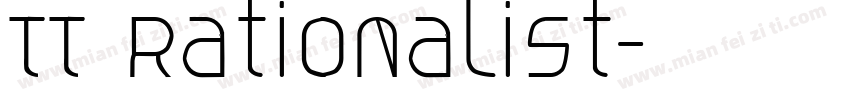 TT Rationalist字体转换